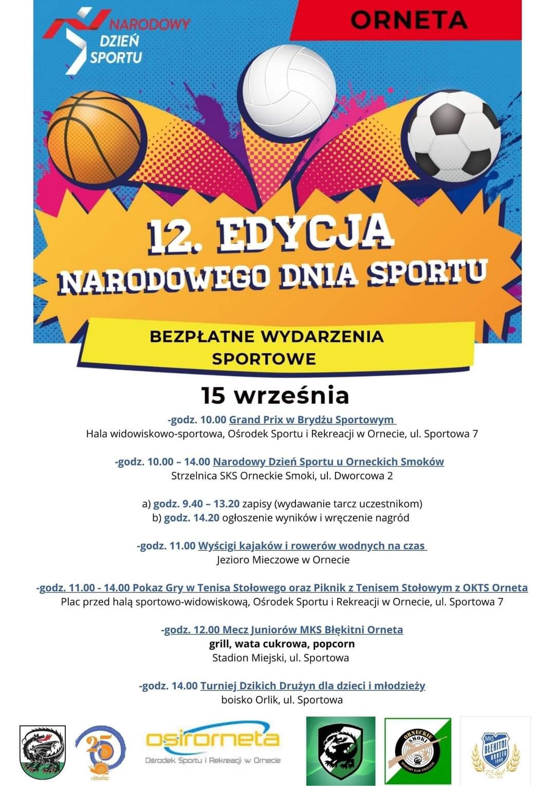 Narodowy Dzień Sportu - Orneta