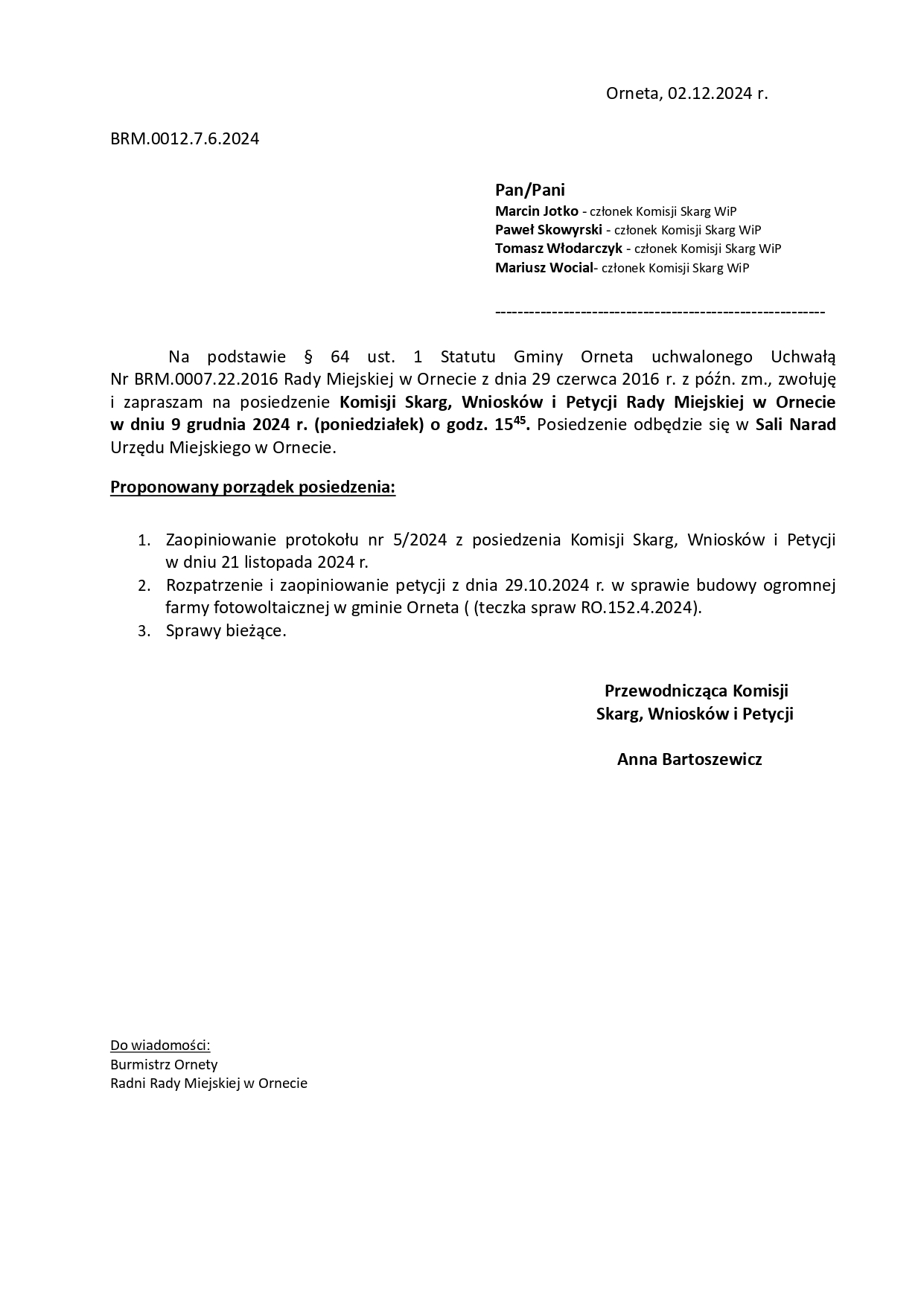 Komisja Skarg, Wniosków i Petycji